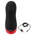 WYNE 01 - Masturbateur Noir Chauffant, Vibrant et Aspiro-rechargeable