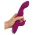 SMILE - vibromasseur flexible avec stimulateur pour point A et point G (violet)