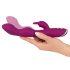 SMILE - vibromasseur flexible avec stimulateur pour point A et point G (violet)