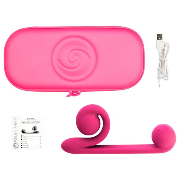 Snail Vibe Duo - Rechargeable 3-in-1 Stimulator (Pink)