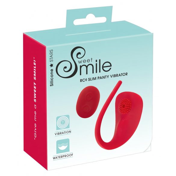 SMILE Culotte Slim - vibromasseur clitoridien sans fil (rouge)