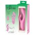 SMILE Gode vibrant rechargeable avec stimulateur clitoridien (rose)