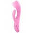 SMILE Gode vibrant rechargeable avec stimulateur clitoridien (rose)