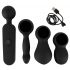 Choix des Amoureux - Vibromasseur chauffant rechargeable (noir)