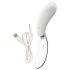 Courbe - Vibrateur LED rechargeable (blanc translucide)