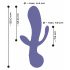 AWAQ.U 1 - vibromasseur rechargeable à 3 branches (violet)