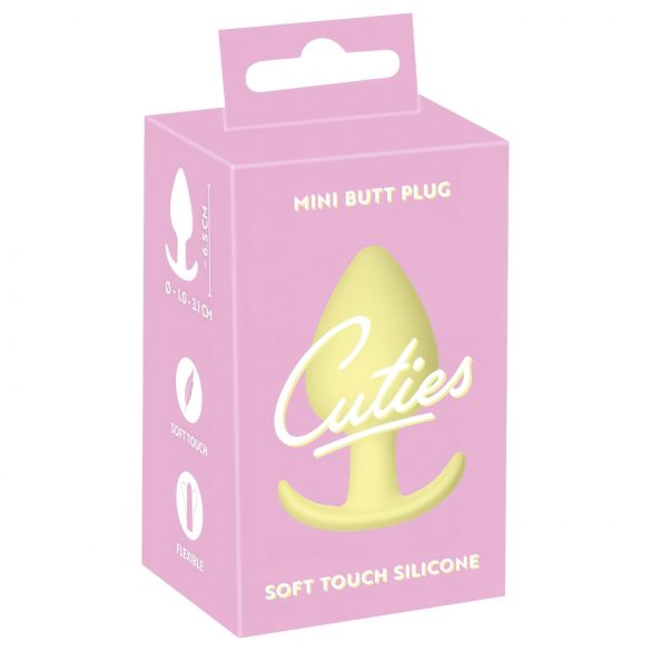 Plug Anal Mini Cuties - plug en silicone - jaune (3,1 cm)