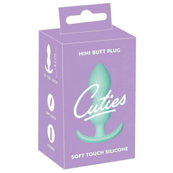 Plug Anal Mini Cuties - en silicone menthe (2,3 cm)