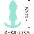 Plug Anal Mini Cuties - en silicone menthe (2,3 cm)