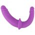 SMILE - Double gode ceinture avec base (violet-noir)