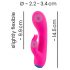 Vibromasseur You2Toys bunt. - rechargeable, étanche avec stimulateur clitoridien (rose)