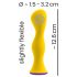 You2Toys bunt. - vibrateur anal étanche et rechargeable (jaune)