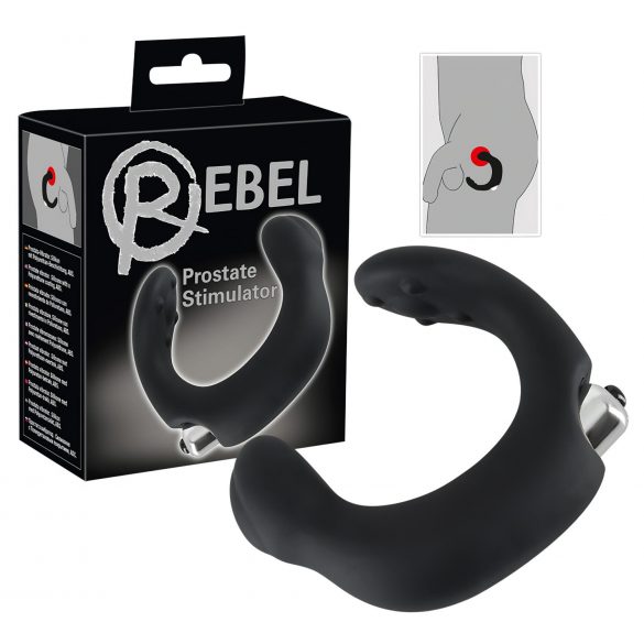 Rebel - Vibrateur courbé pour prostate (noir)