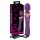 Javida Double - masseur vibrant (violet)