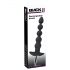 Black Velvet - Vibromasseur anal à 5 perles rechargeable (noir)