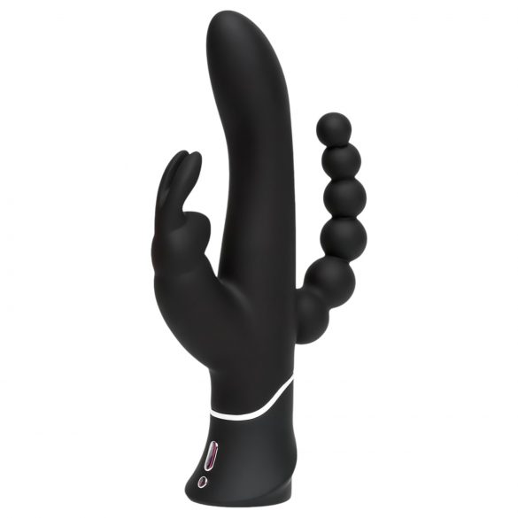 Happyrabbit Triple - Vibromasseur rechargeable à double stimulation (noir)