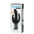 Happyrabbit Triple - Vibromasseur rechargeable à double stimulation (noir)