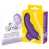 Doigt Sourire - vibrateur en silicone ondulé (violet)