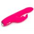 Happyrabbit Curve Slim - vibrateur waterproof rechargeable avec bras clitoridien (rose)