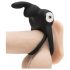 Happyrabbit Cock - anneau pénien et pour testicules étanche et rechargeable (noir)