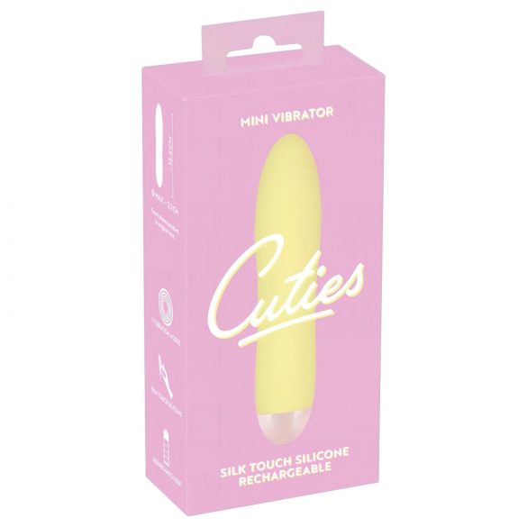 Cuties Mini Jaune - vibromasseur en silicone rechargeable