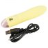 Cuties Mini Jaune - vibromasseur en silicone rechargeable