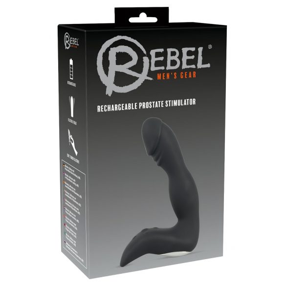 Rebel - vibromasseur prostatique rechargeable (noir)