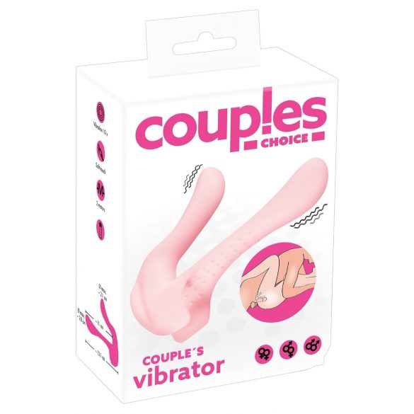 Couples Choice - Vibromasseur double moteur (rose pâle)