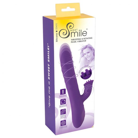 Smile Pearl - vibromasseur perlé (violet)