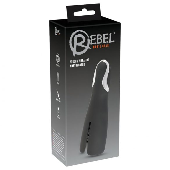 Rebel Strong - vibromasseur rechargeable gland (noir)