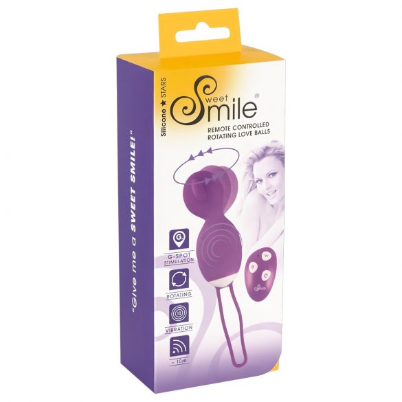 SMILE Love Ball - œuf vibrant rotatif (violet)