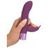 Vibromasseur G-spot avec stimulateur clitoridien rechargeable - Violet