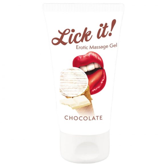 Lick it! - Lubrifiant comestible 2en1 - chocolat blanc (50ml)