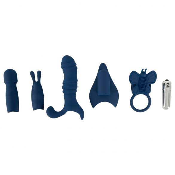 Ensemble Vibromasseur Magic Shiver (Bleu)