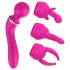 Lonely - Massager et vibromasseur point G 2 en 1 à tête interchangeable (rose)