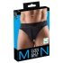 Svenjoyment - String homme en coton bio confortable (noir) - XL