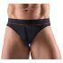 Svenjoyment - String homme en coton bio confortable (noir) - XL