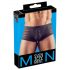 Boxer transparent rayé (noir) - L