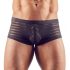 Boxer transparent rayé (noir) - XL