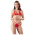 Cottelli - Ensemble de soutien-gorge en dentelle ouvert (rouge)