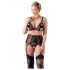 Cottelli Grande Taille - Ensemble de lingerie en dentelle (noir)