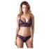 Cottelli - Ensemble soutien-gorge en dentelle fleurie (violet) - M