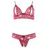 Cottelli - Ensemble soutien-gorge en dentelle (rouge)