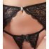 Abierta Fina - ensemble de soutien-gorge en dentelle scintillante (noir)