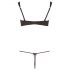 Cottelli - ensemble de soutien-gorge brodé scintillant (noir) - M