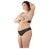 Cottelli Plus Size - ensemble soutien-gorge à perles (noir) - 2XL