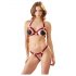 Cottelli - Ensemble soutien-gorge ouvert à anneaux métalliques (rouge) - M/L