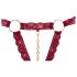 Cottelli - Ensemble soutien-gorge ouvert à anneaux métalliques (rouge) - M/L