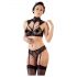 Cottelli - Ensemble soutien-gorge en dentelle à col (noir) - 75C/S