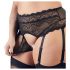 Cottelli Grande Taille - Ensemble de lingerie en dentelle avec strass (noir)